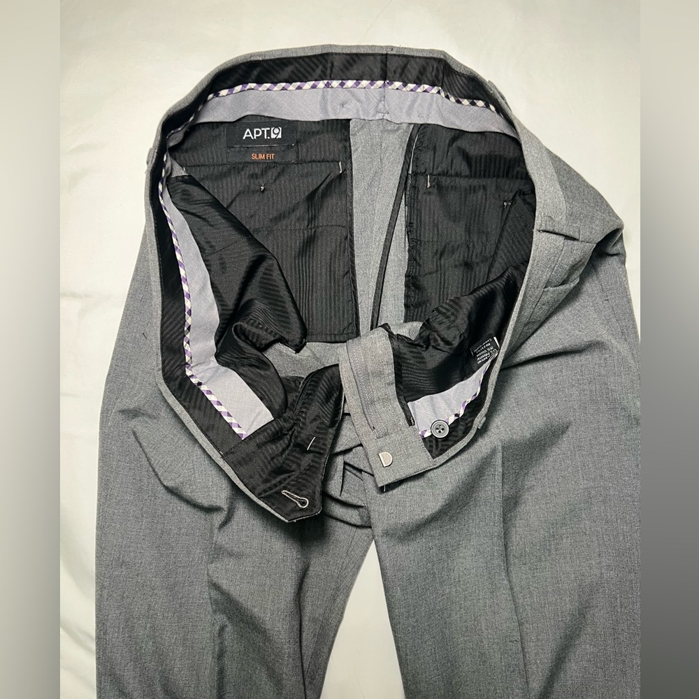 APT9 Gray Dress Pants